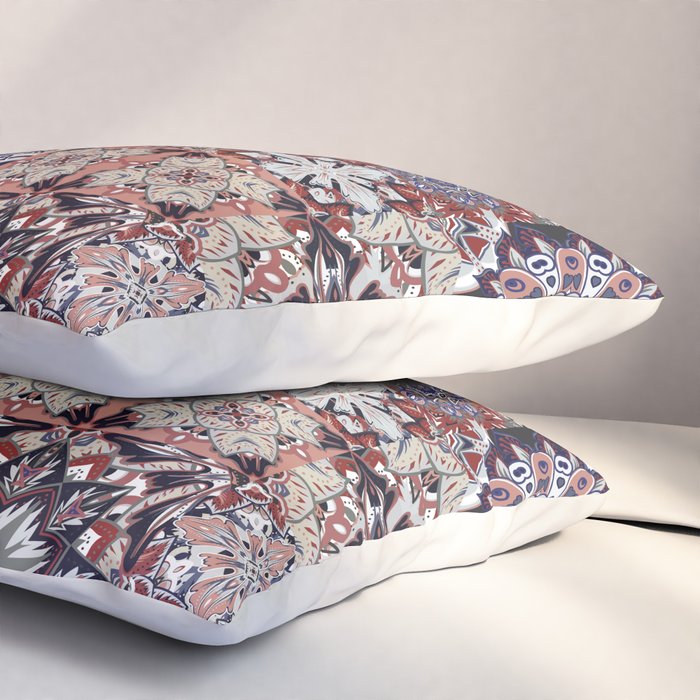 Mediterranean Decorative Tile Print XVIII Pillow Sham Gallery Image 3