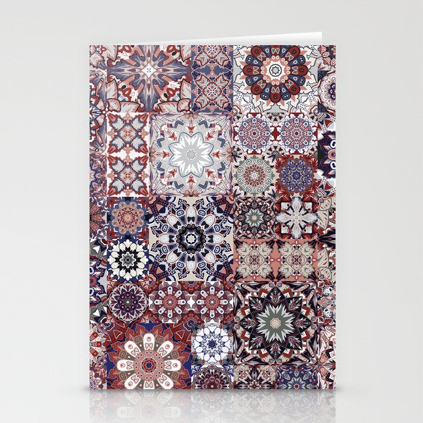 Mediterranean Decorative Tile Print XVIII Stationery Card Gallery Image 2