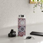 Mediterranean Decorative Tile Print XVIII Water Bottle Gallery Image 4