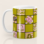 Libra Checkered Print Coffee Mug Gallery Image 3