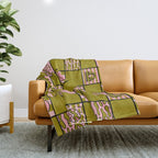 Libra Checkered Print Throw Blanket Gallery Image 1