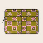 Libra Checkered Print Laptop Sleeve Gallery Image 1