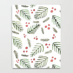 Christmas tree branches and berries - vintage Notebook Gallery Image 4