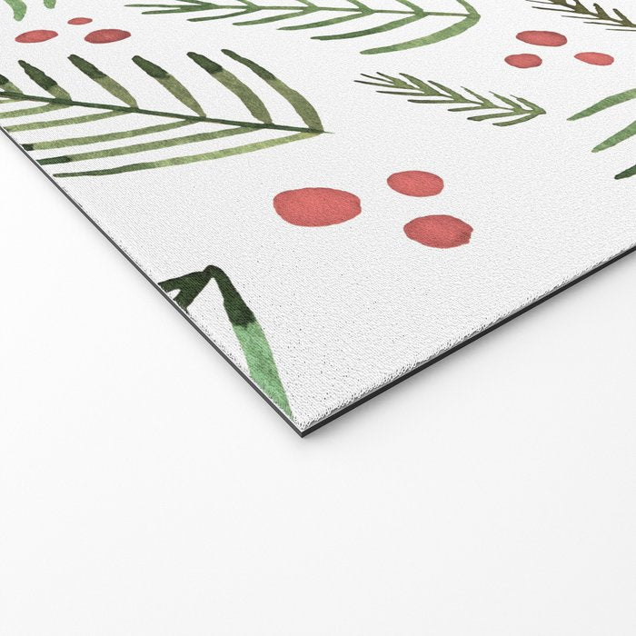 Christmas tree branches and berries - vintage Welcome Mat Gallery Image 2