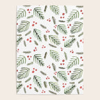 Christmas tree branches and berries - vintage Poster Gallery Image 4