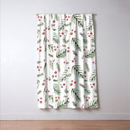Christmas tree branches and berries - vintage Window Curtain Gallery Image 3