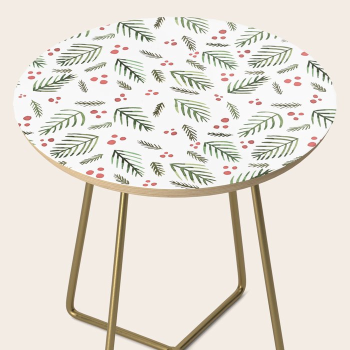 Christmas tree branches and berries - vintage Side Table Gallery Image 2