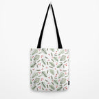 Christmas tree branches and berries - vintage Tote Bag Gallery Image 2