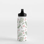 Christmas tree branches and berries - vintage Water Bottle Gallery Image 3