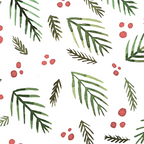 Christmas tree branches and berries - vintage Coffee Mug Gallery Image 2