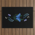 Blue Morpho Butterfly Outdoor Rug Gallery Image 1