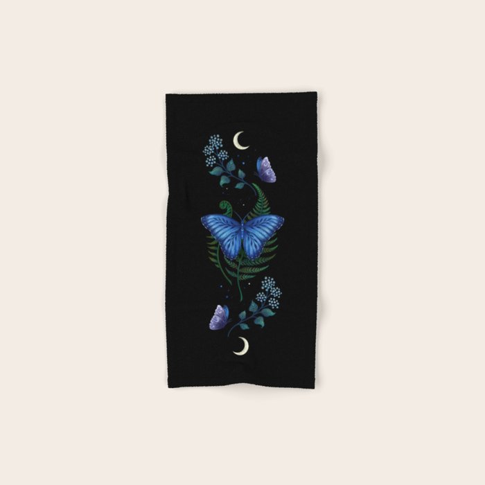 Blue Morpho Butterfly Bath Towel Gallery Image 1