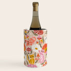 Kittens & Shrooms - Pink & Coral on Cream Wine Chiller Gallery Image 3