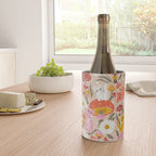 Kittens & Shrooms - Pink & Coral on Cream Wine Chiller Gallery Image 4