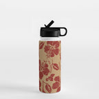 Mele Kalikimaka Vintage Pareau Hawaiian Hibiscus  Water Bottle Gallery Image 1