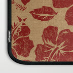Mele Kalikimaka Vintage Pareau Hawaiian Hibiscus  Laptop Sleeve Gallery Image 3