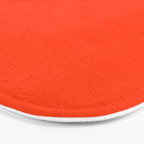 Bright Fluorescent Neon Orange Bath Mat Gallery Image 3