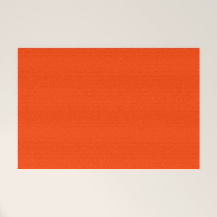 Bright Fluorescent Neon Orange Welcome Mat Gallery Image 1