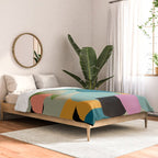 Abstract Collage in Teal Comforter Gallery Image 2