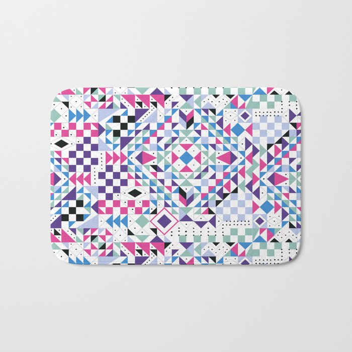 BM3 Tribal geometric Bath Mat Gallery Image 1