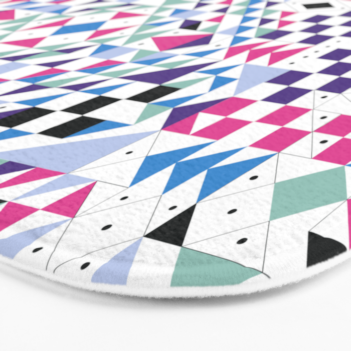 BM3 Tribal geometric Bath Mat Gallery Image 3