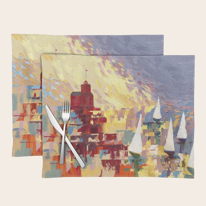 Red Lighthouse in Holland Michigan Placemat Gallery Image 1