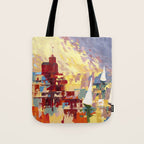 Red Lighthouse in Holland Michigan Tote Bag Gallery Image 1