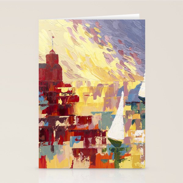 Red Lighthouse in Holland Michigan Stationery Card Gallery Image 1