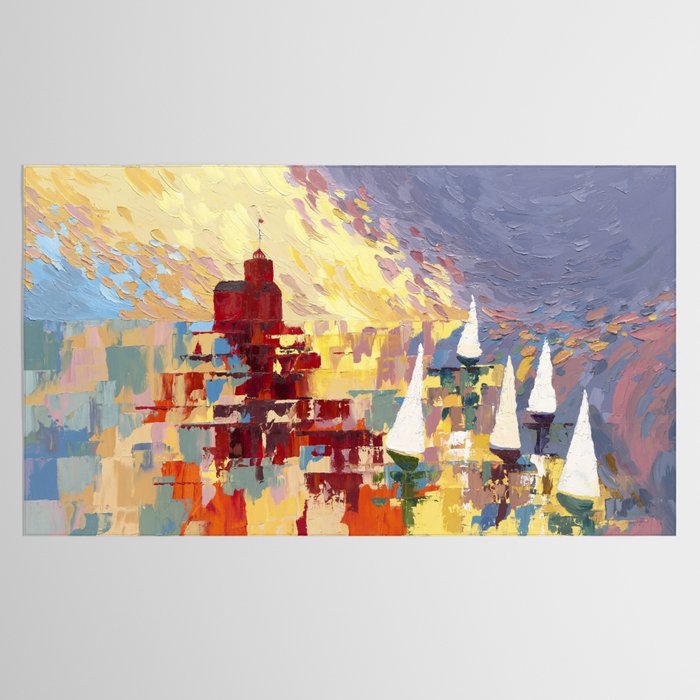 Red Lighthouse in Holland Michigan Tablecloth Gallery Image 2