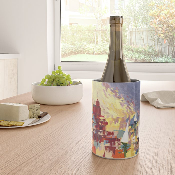 Red Lighthouse in Holland Michigan Wine Chiller Gallery Image 4