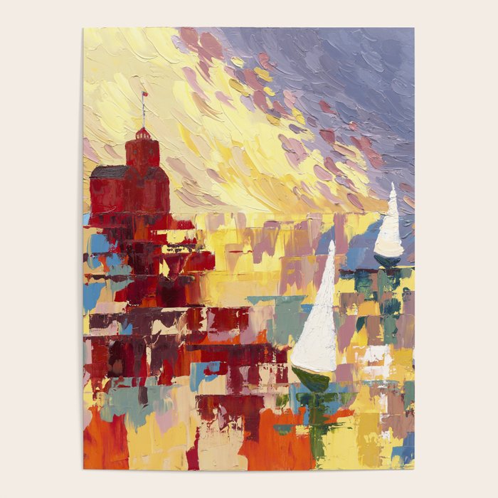 Red Lighthouse in Holland Michigan Poster Gallery Image 4