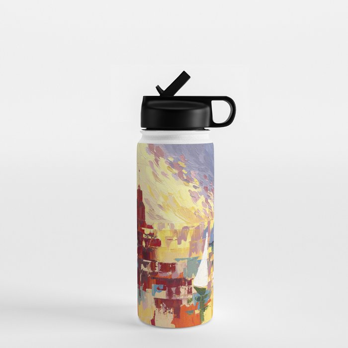 Red Lighthouse in Holland Michigan Water Bottle Gallery Image 1