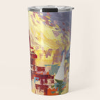 Red Lighthouse in Holland Michigan Travel Mug Gallery Image 1