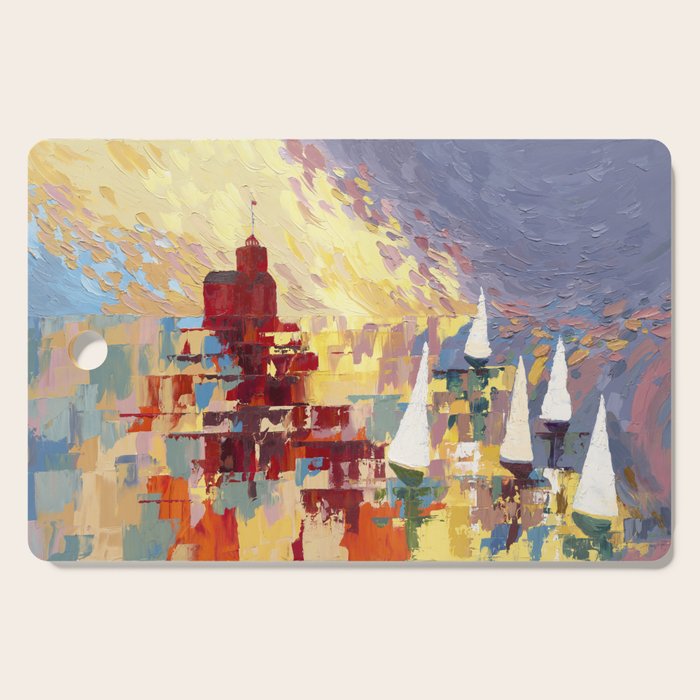 Red Lighthouse in Holland Michigan Cutting Board Gallery Image 1