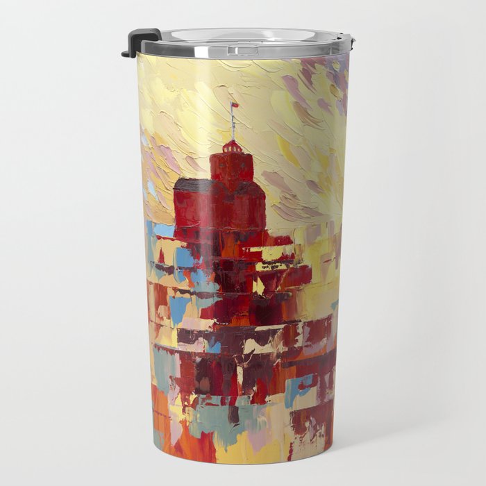 Red Lighthouse in Holland Michigan Travel Mug Gallery Image 3