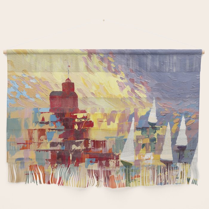 Red Lighthouse in Holland Michigan Wall Hanging Gallery Image 1