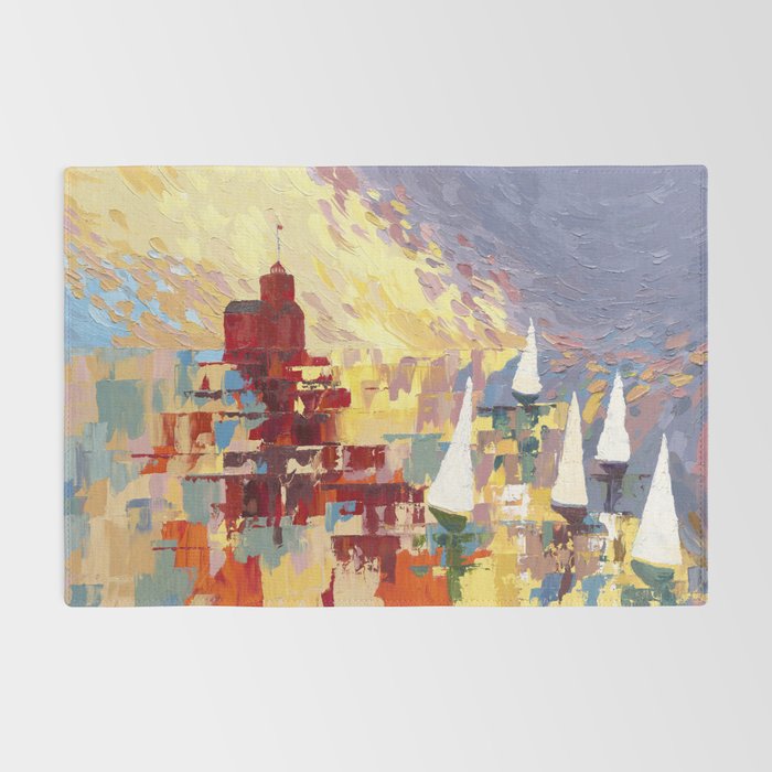 Red Lighthouse in Holland Michigan Rug Gallery Image 2