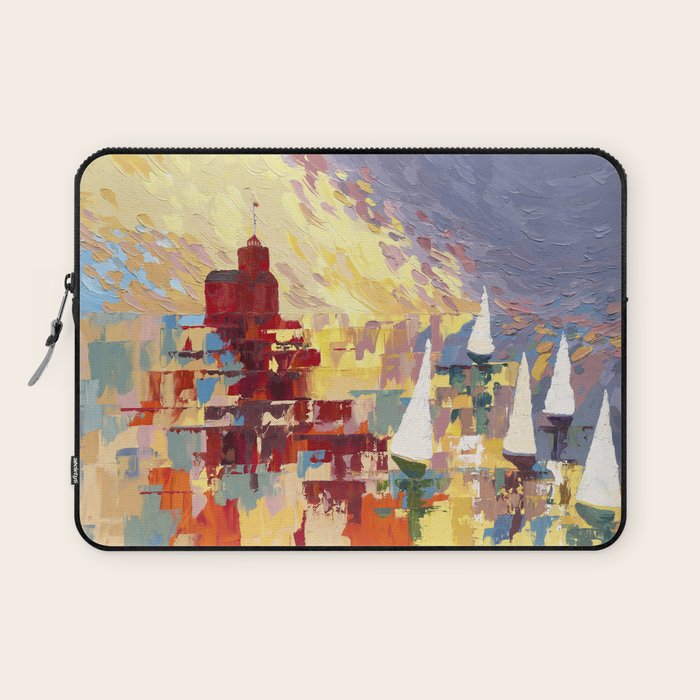 Red Lighthouse in Holland Michigan Laptop Sleeve Gallery Image 1