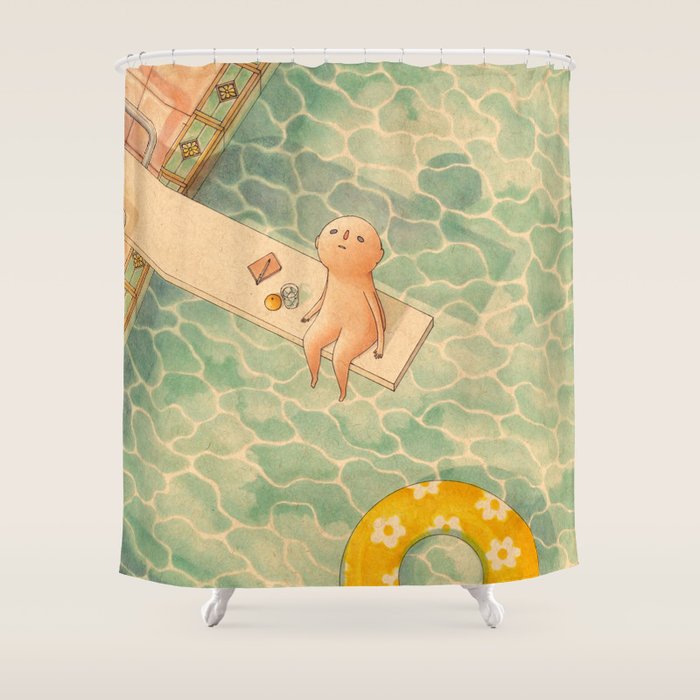 Pool Days Shower Curtain Gallery Image 1