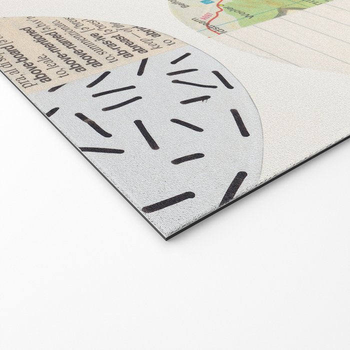 Patterned Circles: Maps & Kraft Paper Welcome Mat Gallery Image 2