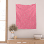 Pressed Posies - Retro Pink Wall Tapestry Gallery Image 2