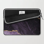 Agate Purple Gold Glitter Design Laptop Sleeve Gallery Image 2