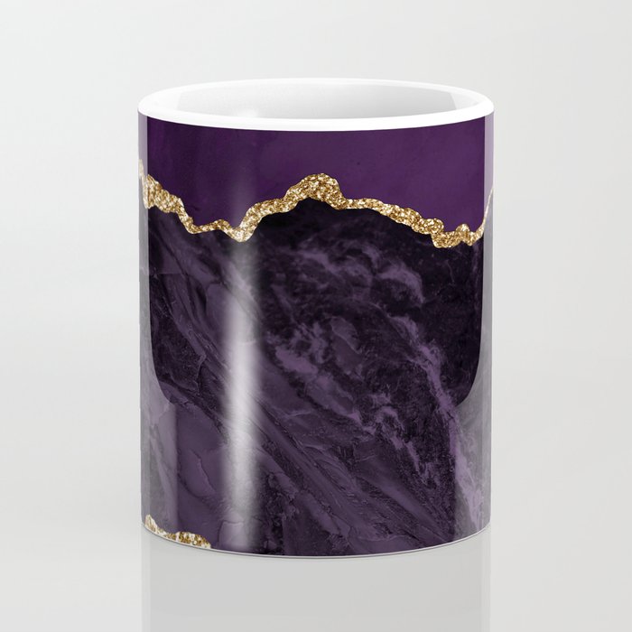 Agate Purple Gold Glitter Design Coffee Mug Gallery Image 4