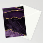 Agate Purple Gold Glitter Design Stationery Card Gallery Image 2