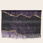 Agate Purple Gold Glitter Design Wall Hanging Gallery Image 1