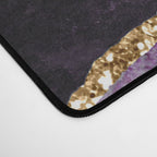 Agate Purple Gold Glitter Design Desk Mat Gallery Image 4