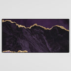 Agate Purple Gold Glitter Design Desk Mat Gallery Image 3