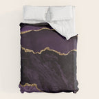 Agate Purple Gold Glitter Design Duvet Cover Gallery Image 6