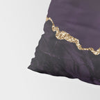 Agate Purple Gold Glitter Design Pillow Sham Gallery Image 4