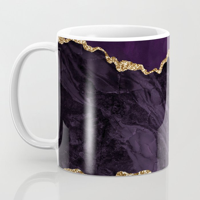 Agate Purple Gold Glitter Design Coffee Mug Gallery Image 3